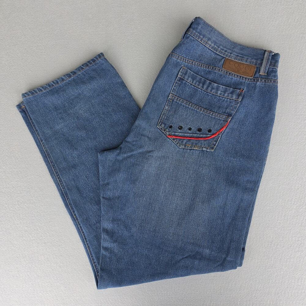 Vintage Coogi Jeans Y2K loose fit size 42 x 32 Men’s Embroidered Pocket, AU
